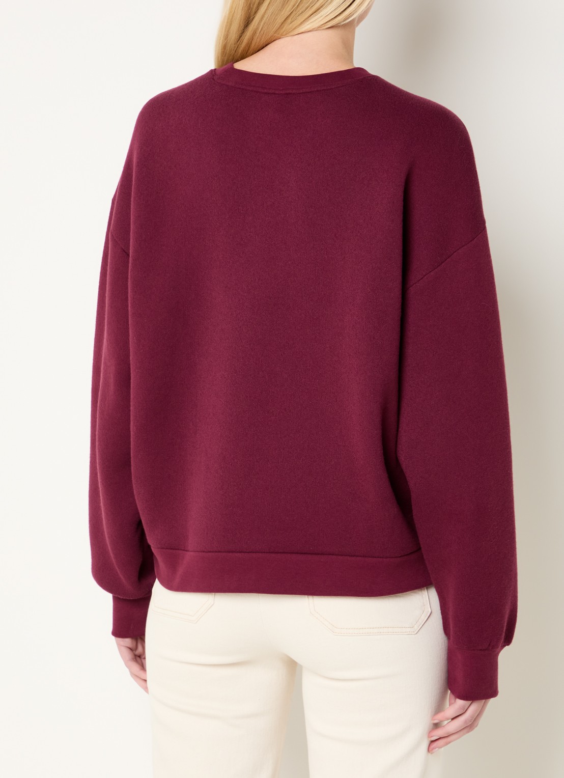 Summum Sweater met logoprint - achterkant 7 bordeauxrood