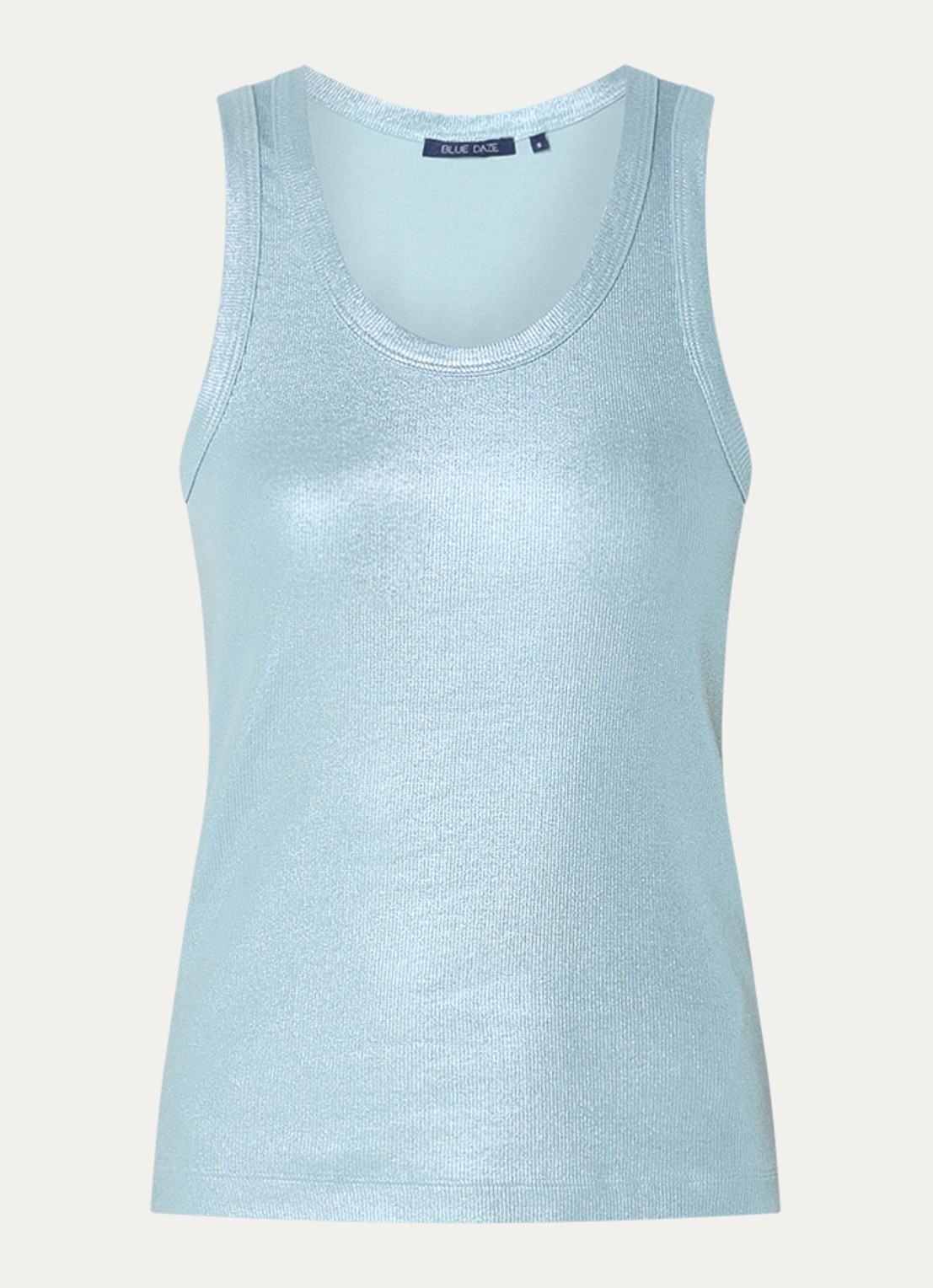 Summum Tanktop met metallic finish - voorkant 2 blauw