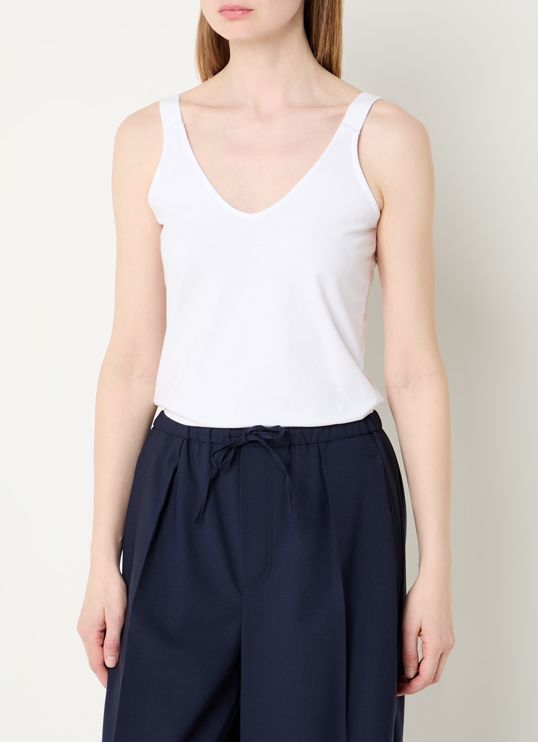 Summum Tanktop met stretch - detail 3 wit