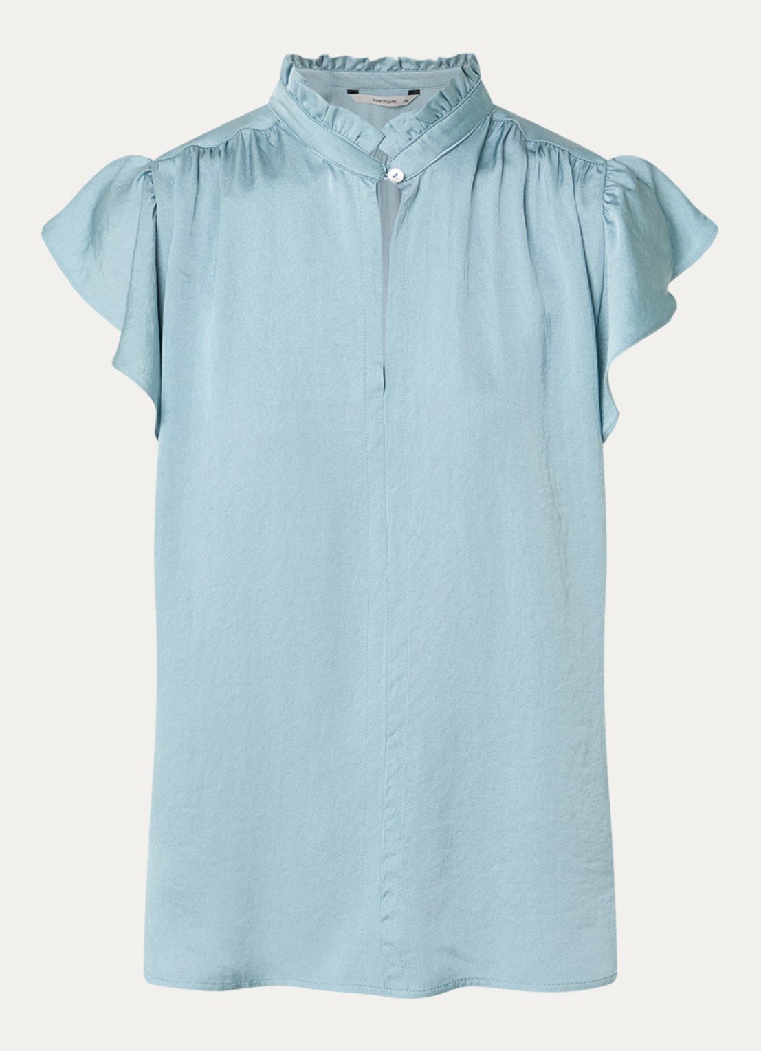 Summum Tuniek met ruches - voorkant blauw