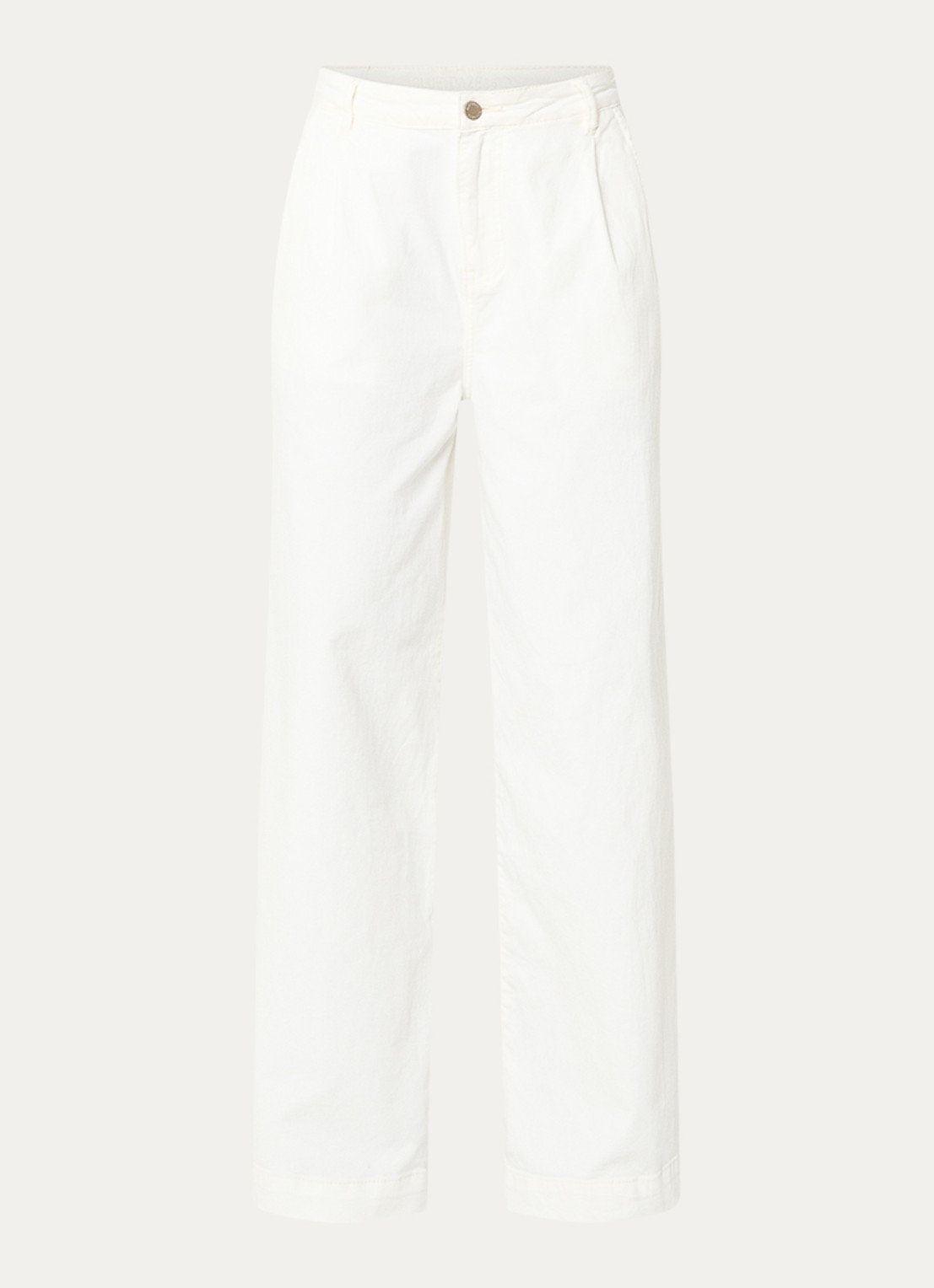 Summum Wide leg jeans met gekleurde wassing - voorkant 2 wit