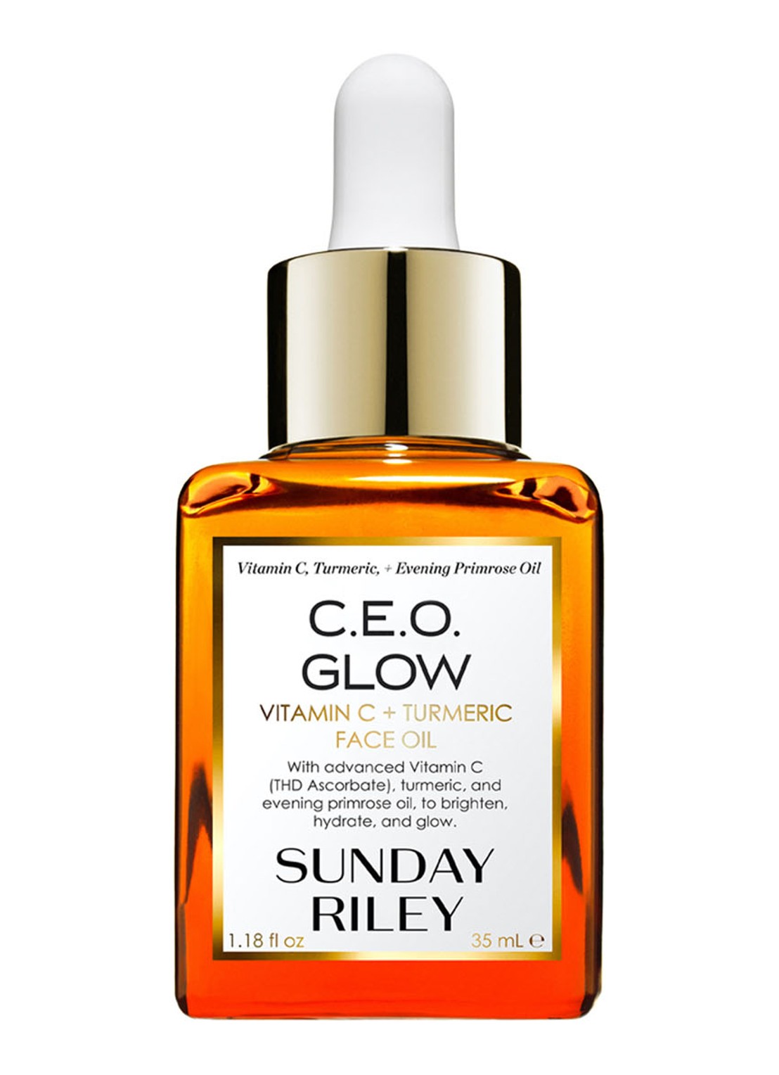 Sunday Riley C.E.O. Glow Vitamin C and Turmeric Face Oil - gezichtsolie - voorkant 2 undefined