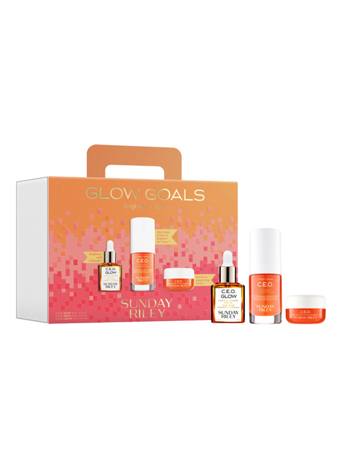 Sunday Riley Glow Goals Kit - verzorgingsset - voorkant 2 undefined