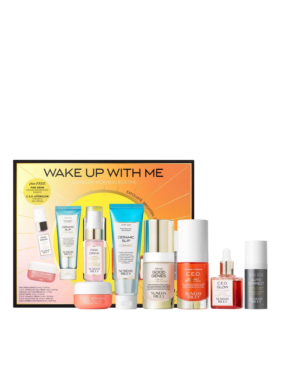 Sunday Riley Wake Up With Me Complete Morning Routine Kit - verzorginggset - voorkant 2 undefined