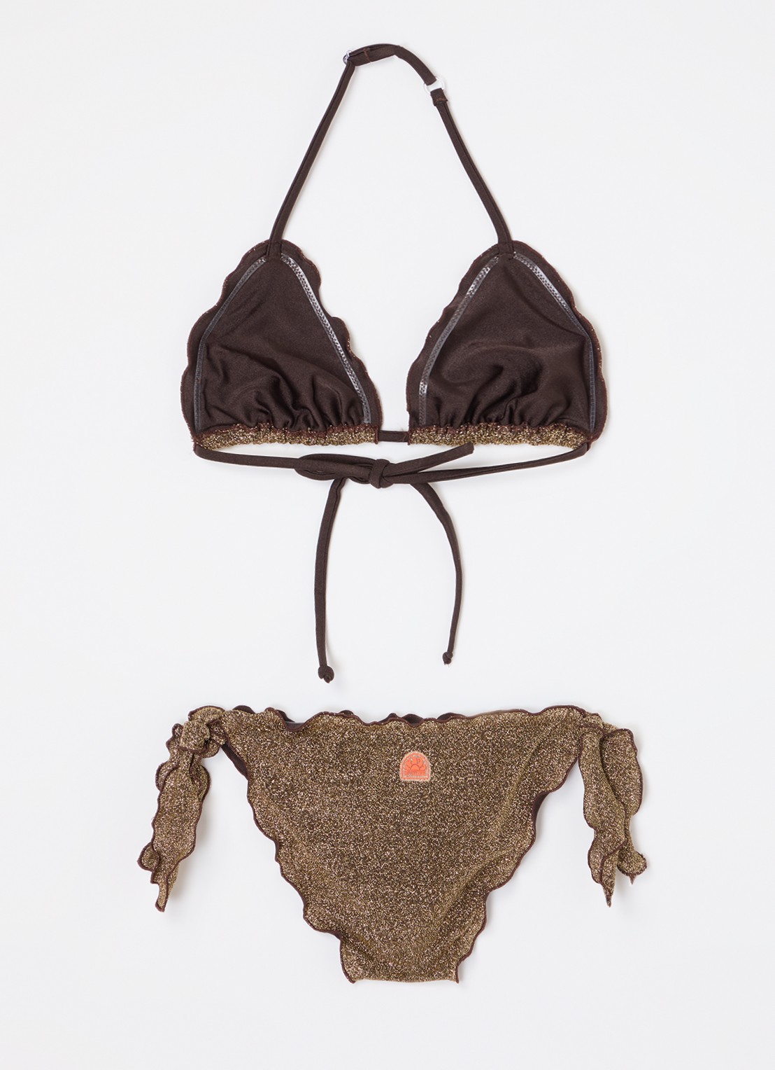 Sundek Mini Magnolia bikiniset met lurex - voorkant 2 brons
