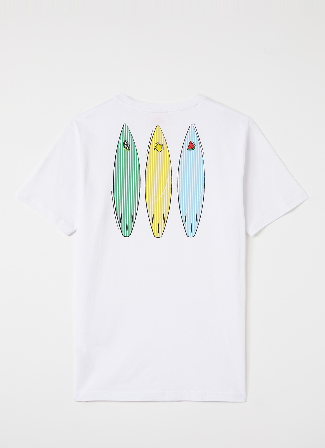 Sundek T-shirt met logo- en backprint - voorkant 2 wit