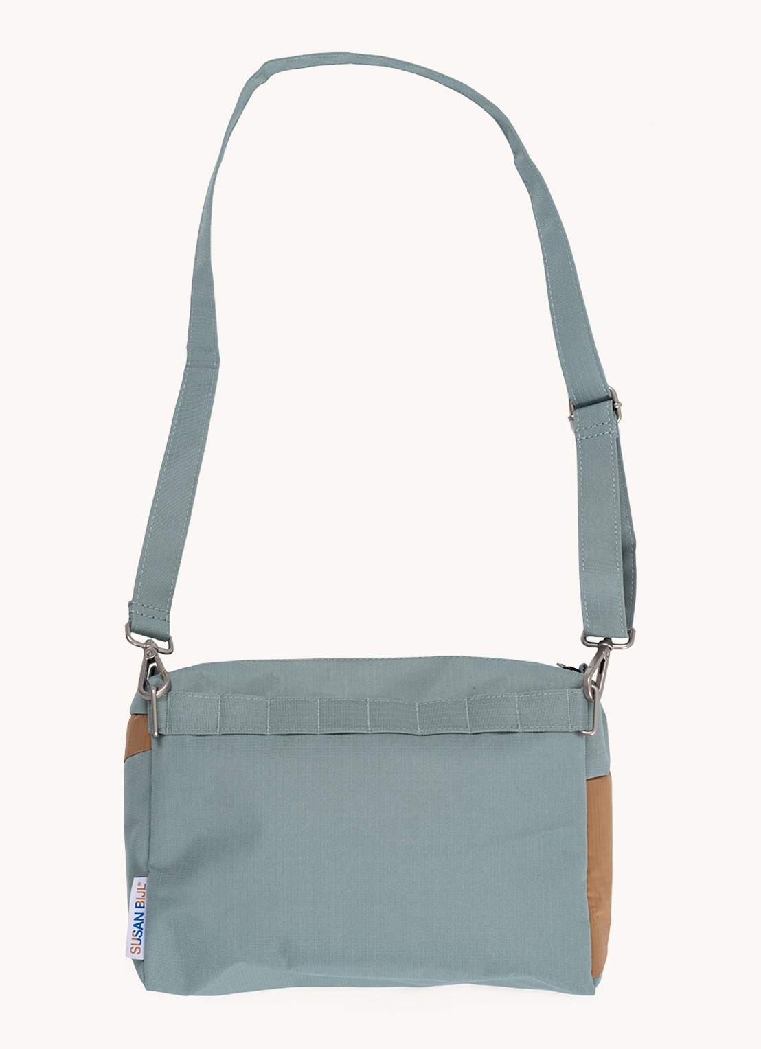 SUSAN BIJL Bum Bag Medium crossbodytas met waterafstotende coating - achterkant 6 grijs