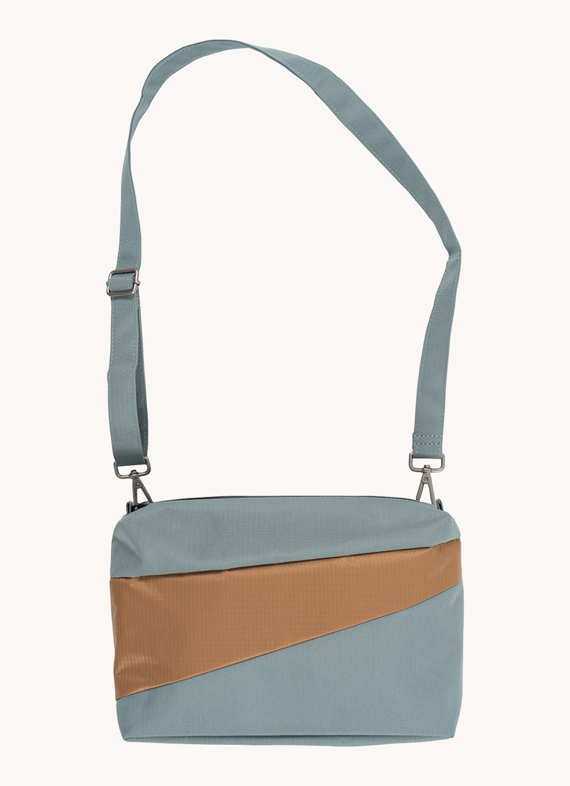 SUSAN BIJL Bum Bag Medium crossbodytas met waterafstotende coating - voorkant grijs