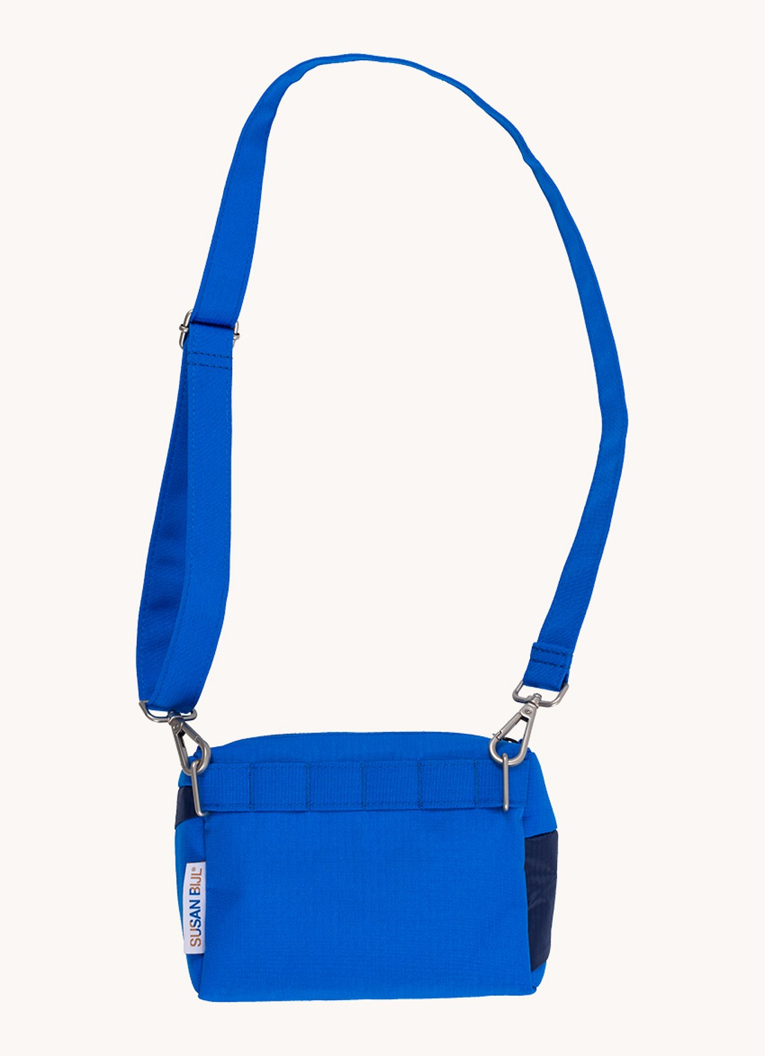 SUSAN BIJL Bum Bag Medium crossbodytas met waterafstotende coating - achterkant 7 kobaltblauw