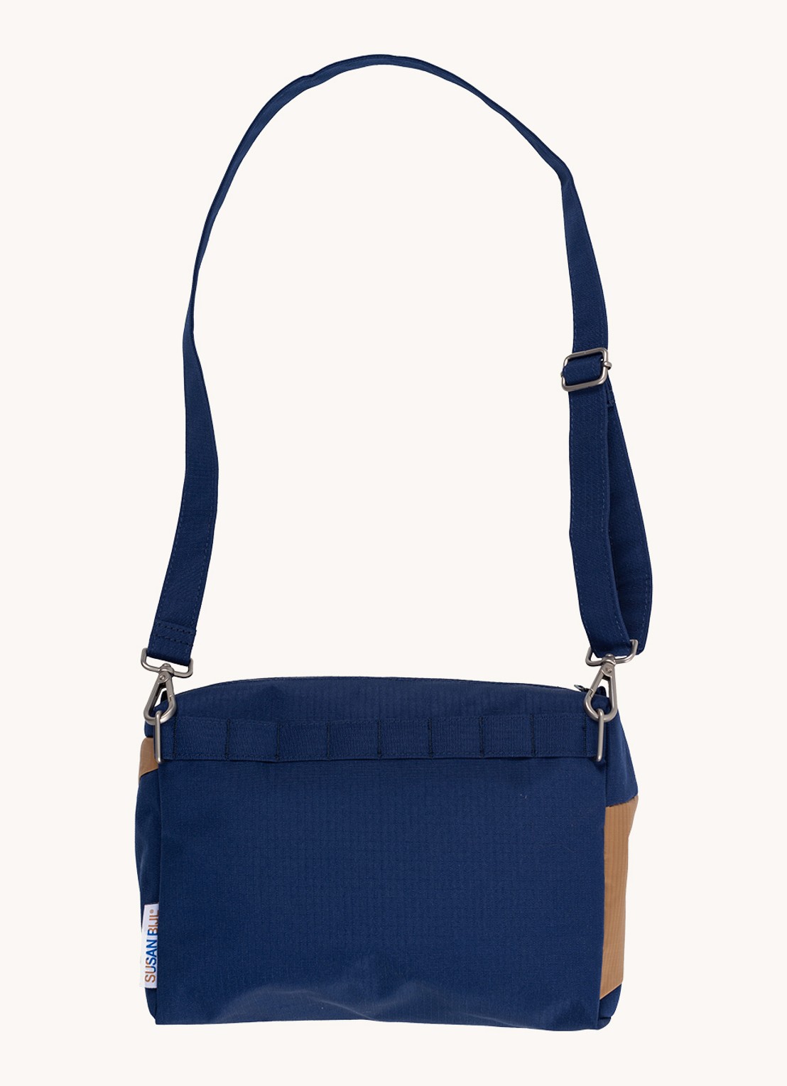 SUSAN BIJL Bum Bag Medium crossbodytas met waterafstotende coating - achterkant indigo