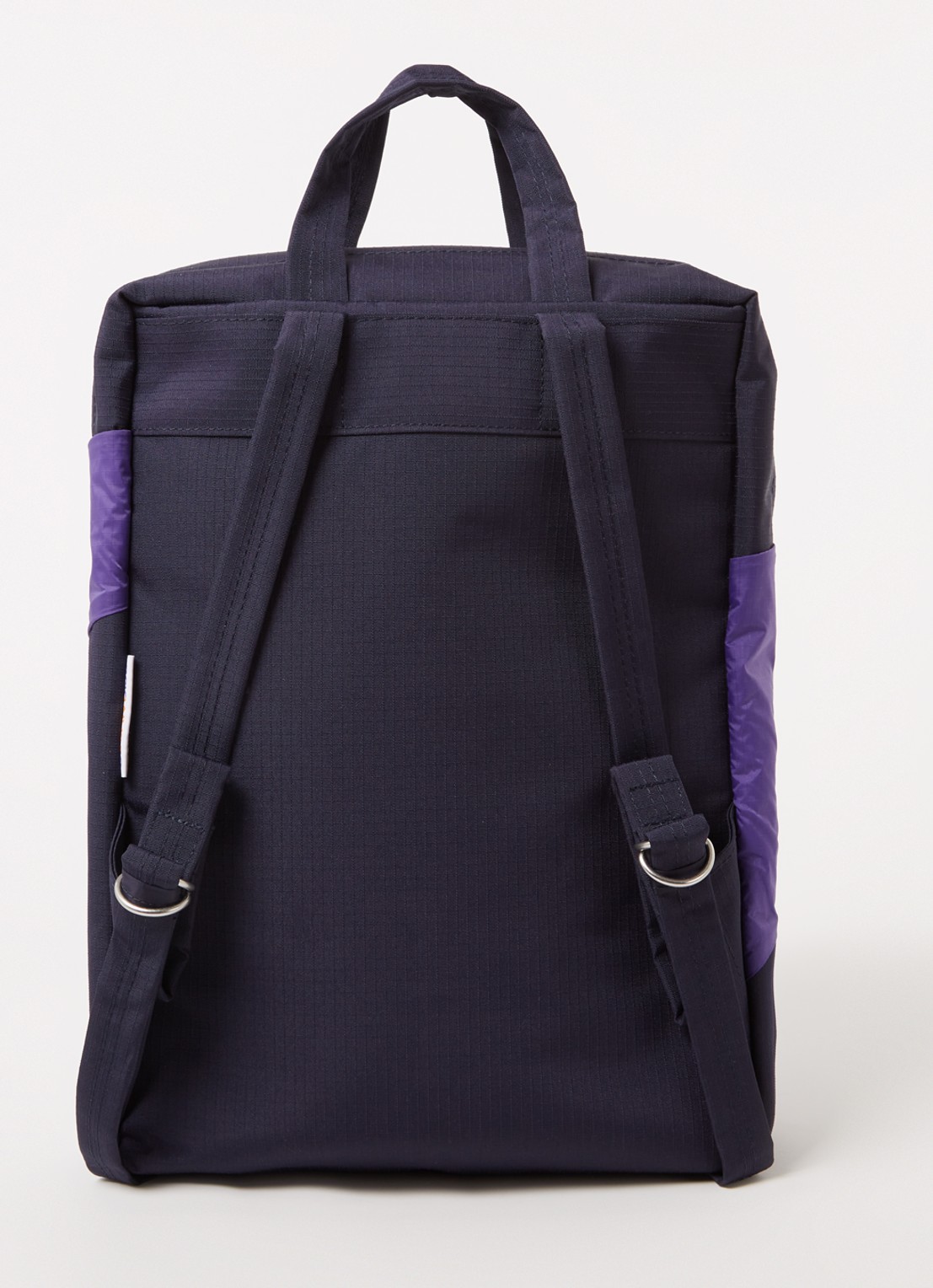 SUSAN BIJL The New Backpack waterafstotende rugzak met 13 inch laptopvak - achterkant donkerblauw