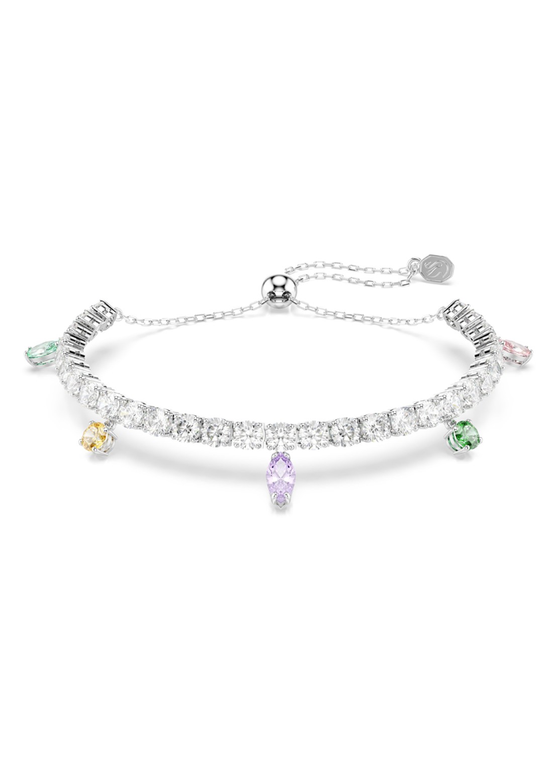 Swarovski 2026 Capsule armband met kristal - voorkant 3 zilver