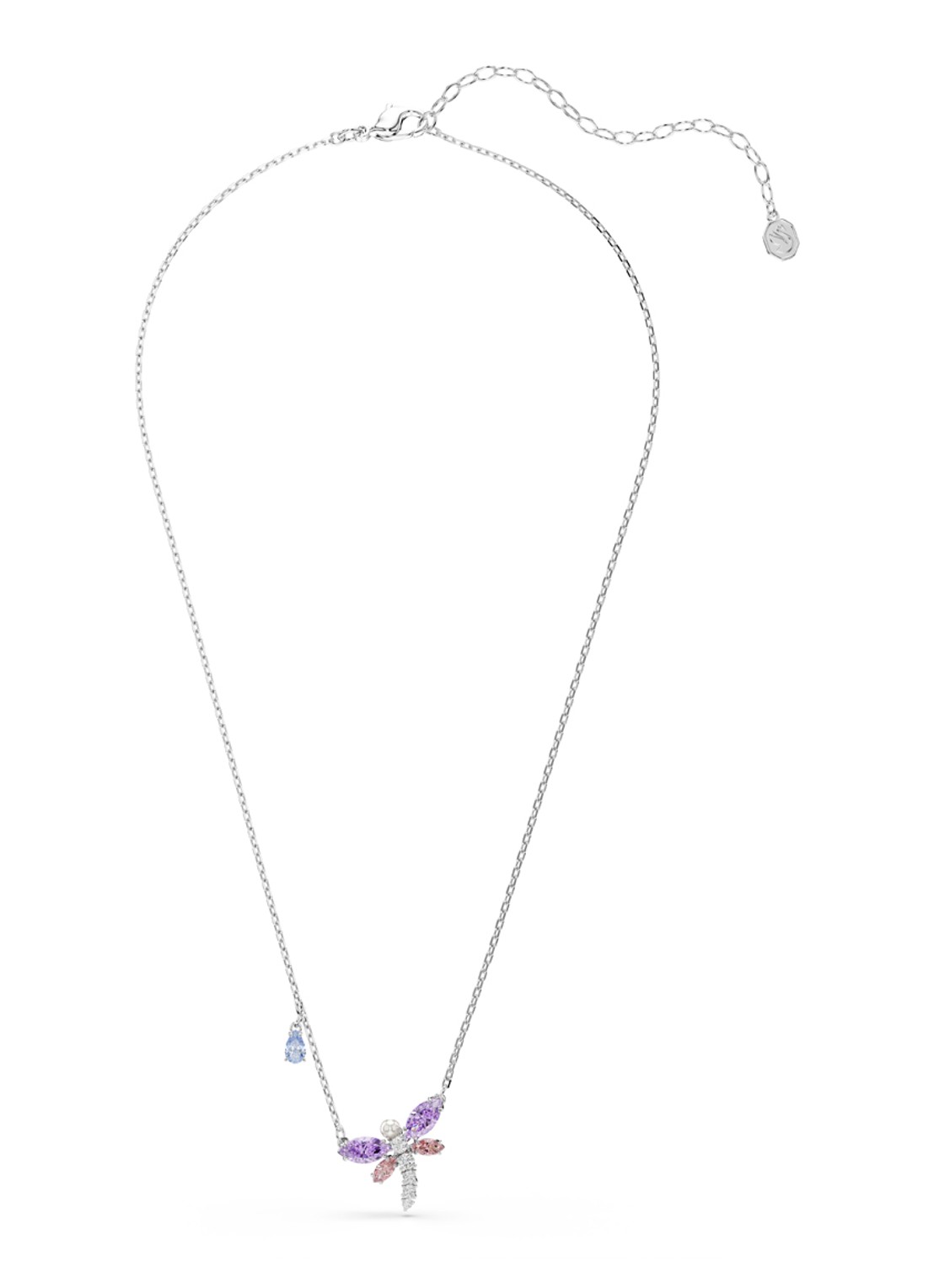 Swarovski 2026 Capsule ketting met kristal - detail zilver