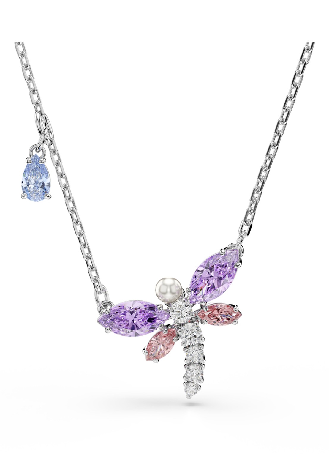 Swarovski 2026 Capsule ketting met kristal - voorkant 5 zilver