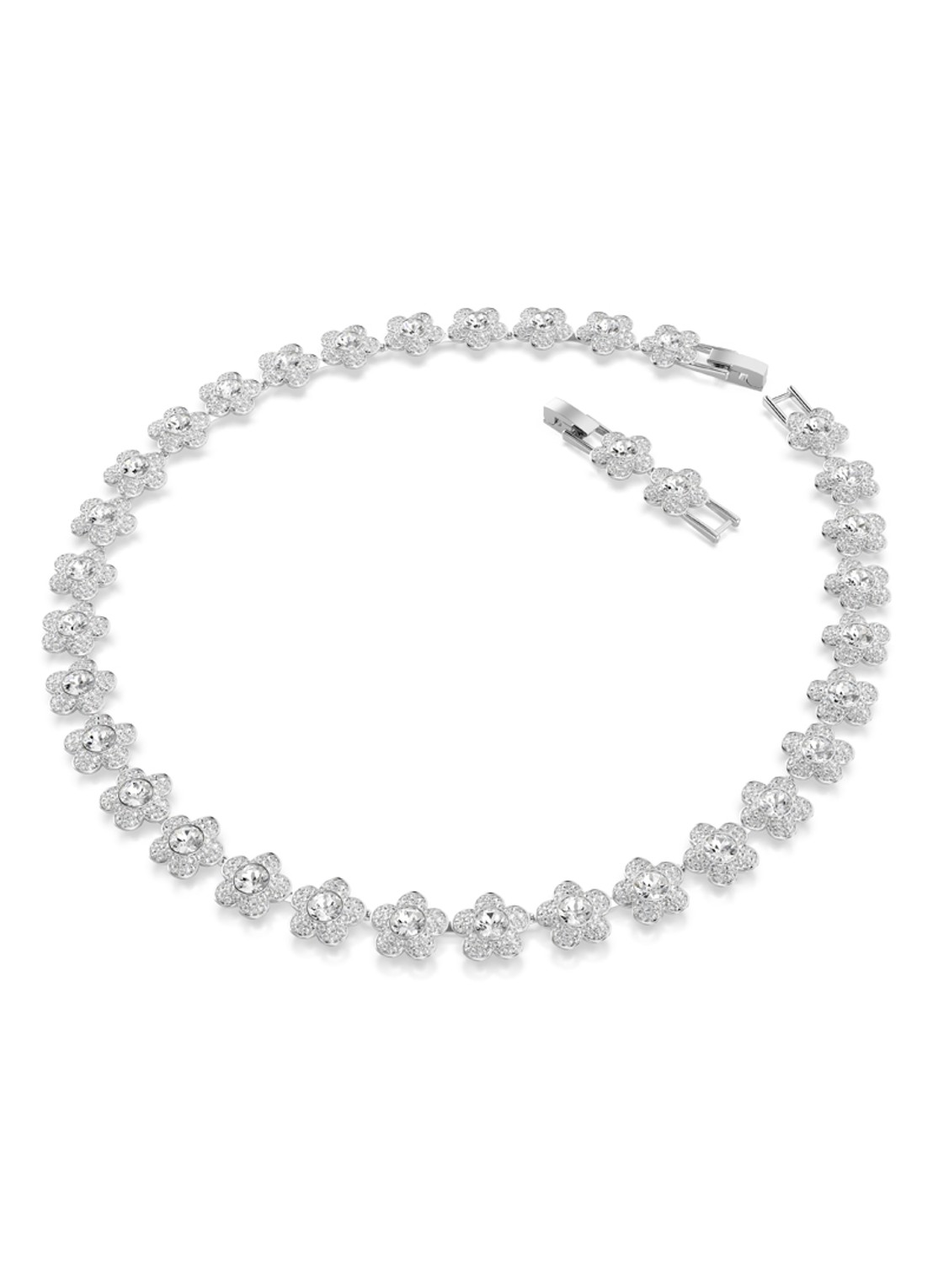 Swarovski 2026 Capsule ketting met kristal  - detail zilver