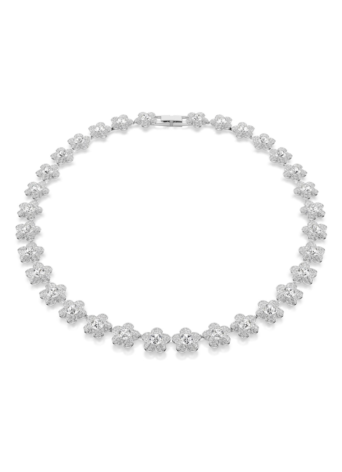 Swarovski 2026 Capsule ketting met kristal  - voorkant 5 zilver