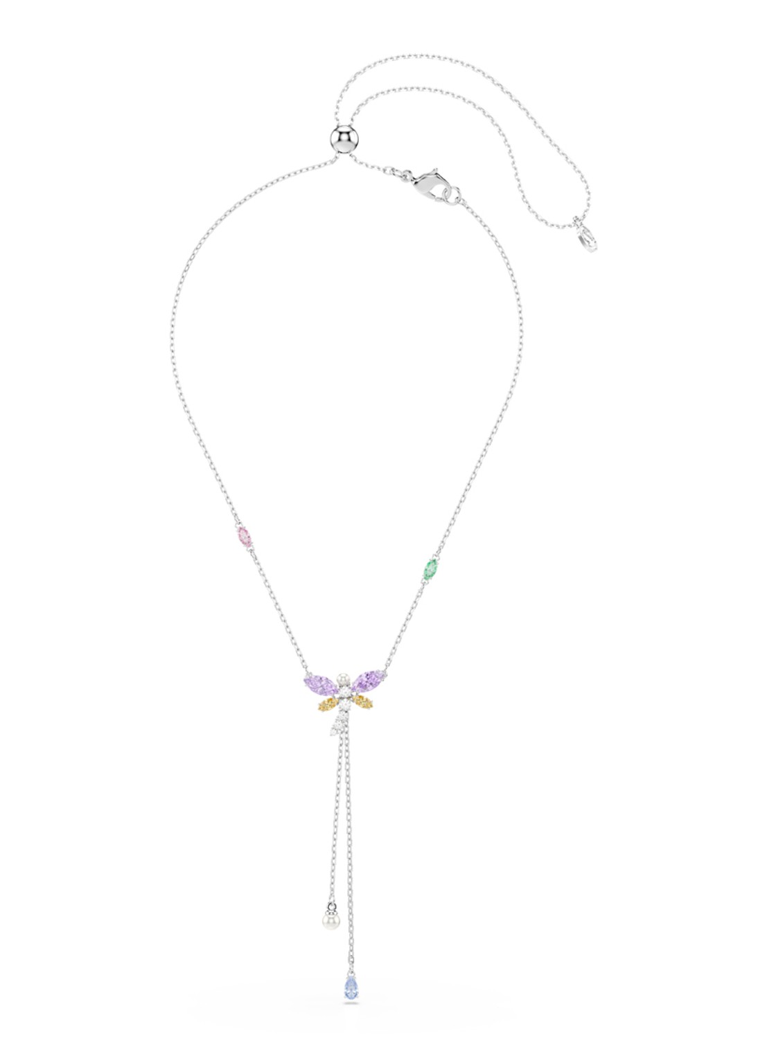 Swarovski 2026 Capsule ketting met kristal  - detail zilver