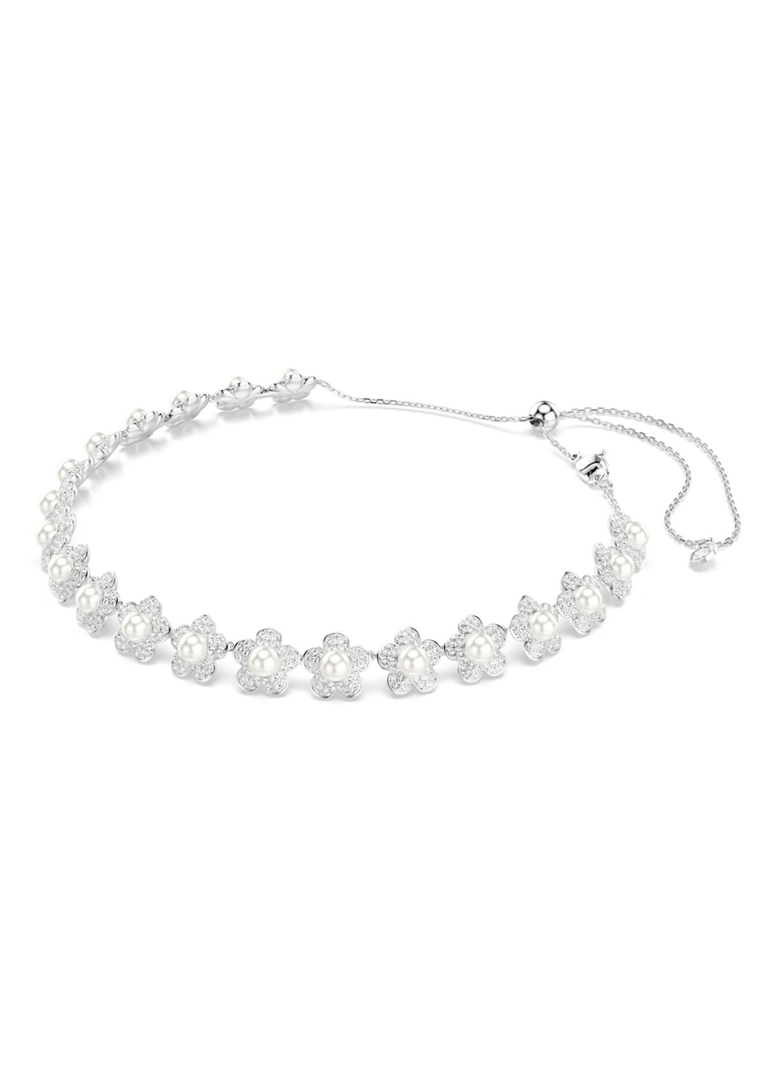 Swarovski 2026 Capsule ketting met kristal  - detail zilver