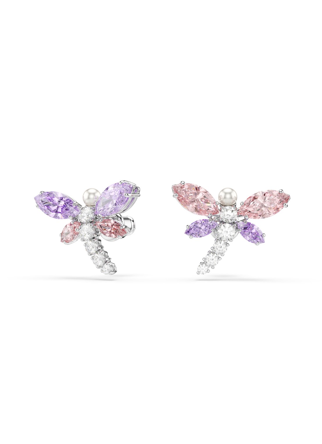 Swarovski 2026 Capsule oorstekers met kristal - detail 2 zilver