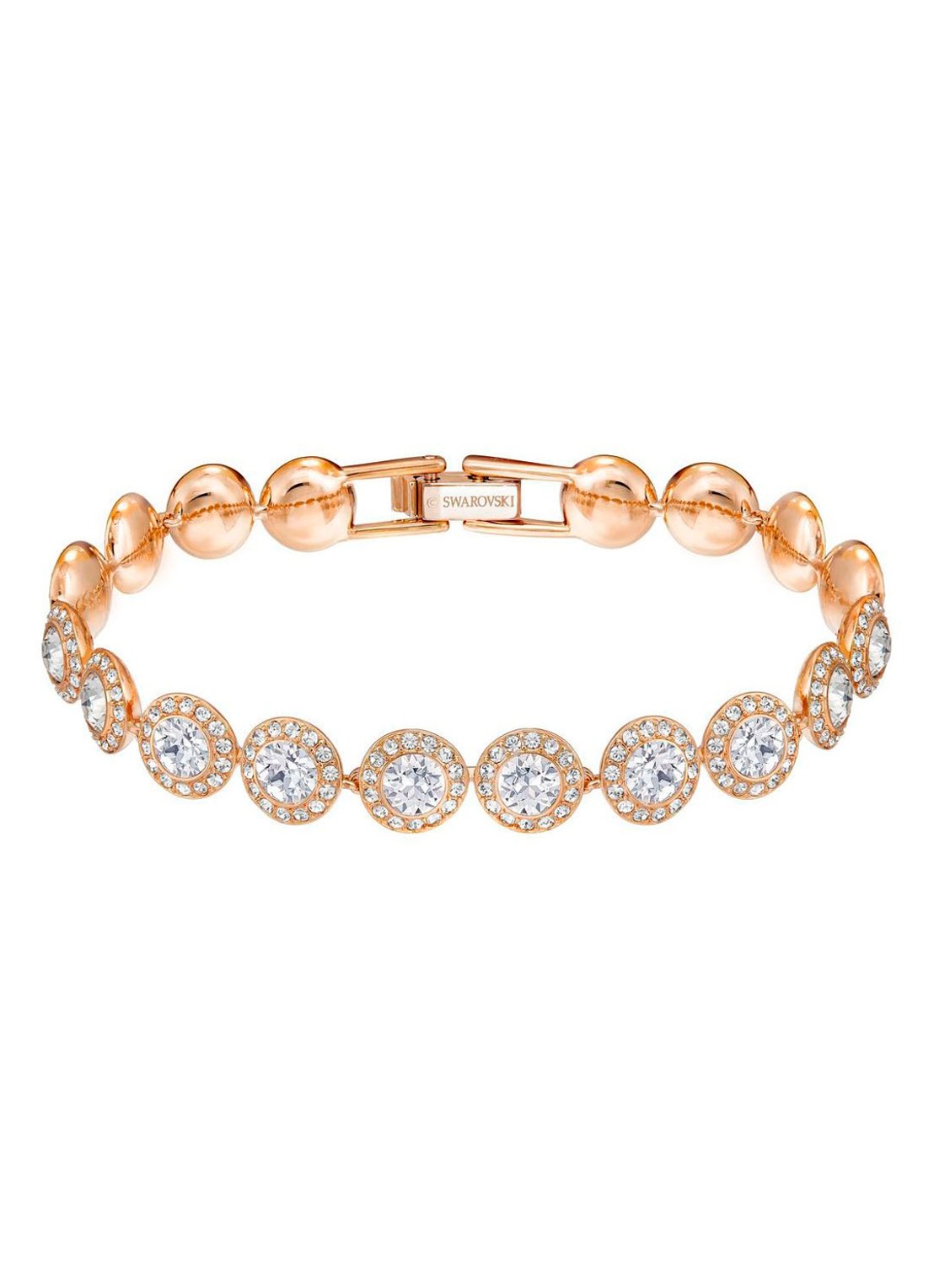 Swarovski Angelic armband met kristal - voorkant roségoud