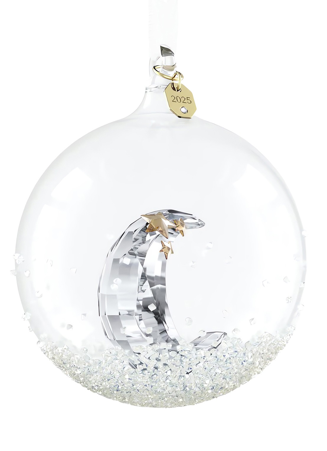 Swarovski Annual edition kerstbal 10 cm - detail 3 zilver
