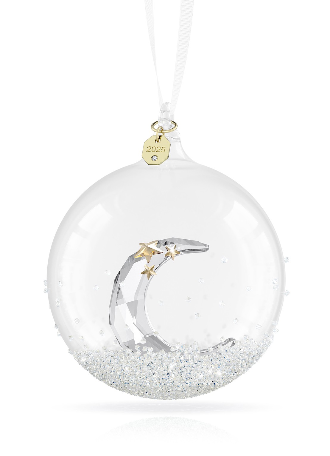 Swarovski Annual edition kerstbal 10 cm - voorkant zilver