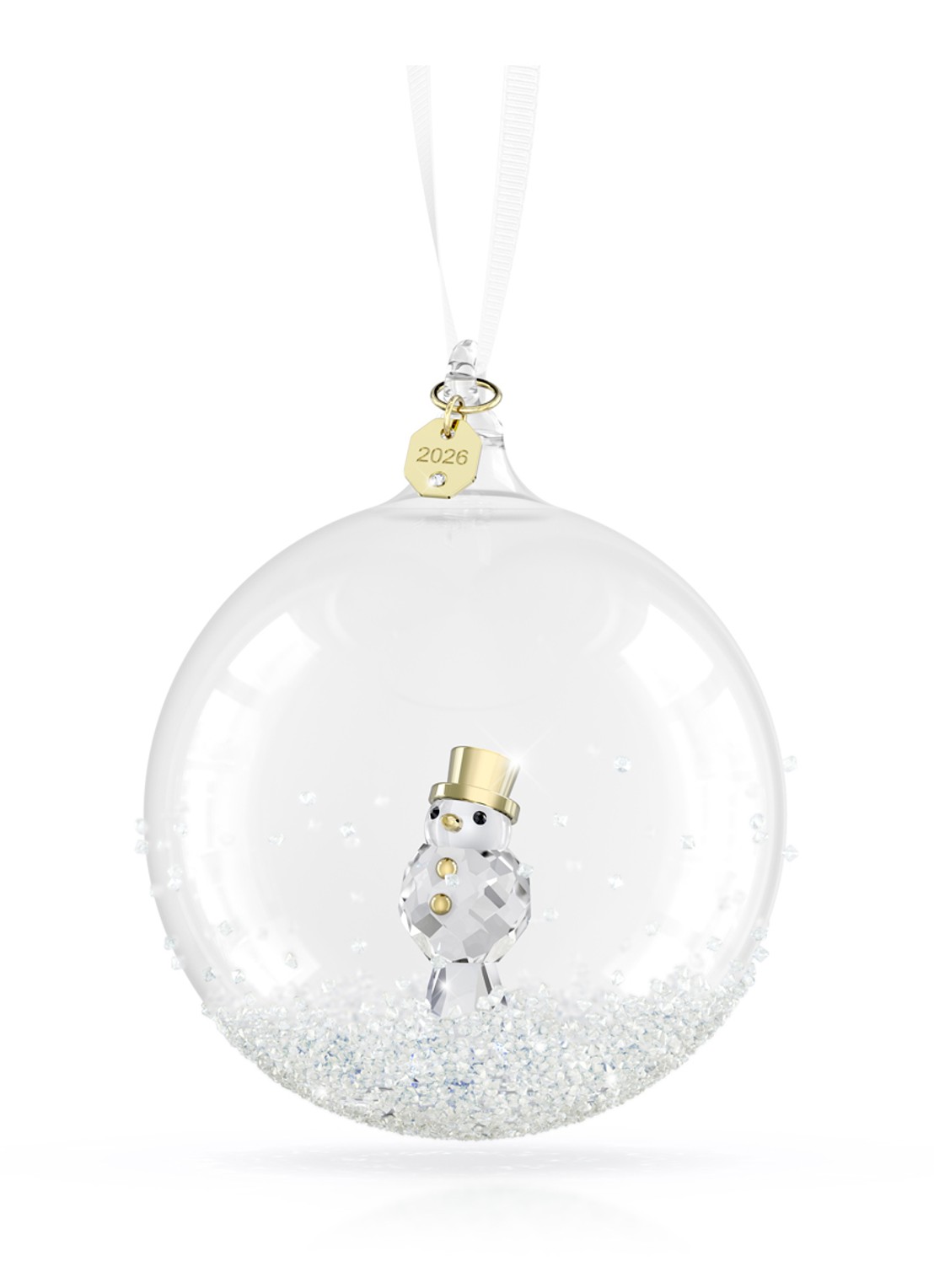Swarovski Annual Edition: kerstbal ornament 2026 - voorkant transparant