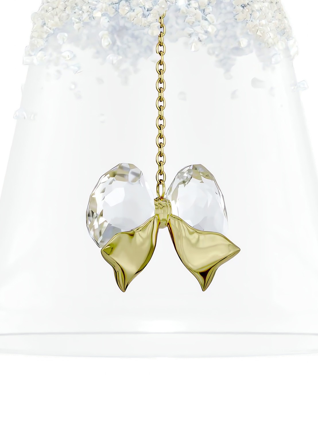Swarovski Annual Edition: kerstklok ornament 2026 - detail transparant