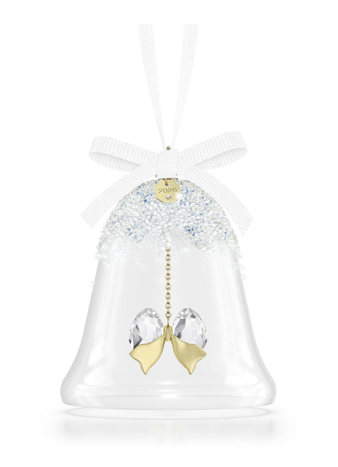 Swarovski Annual Edition: kerstklok ornament 2026 - voorkant 4 transparant