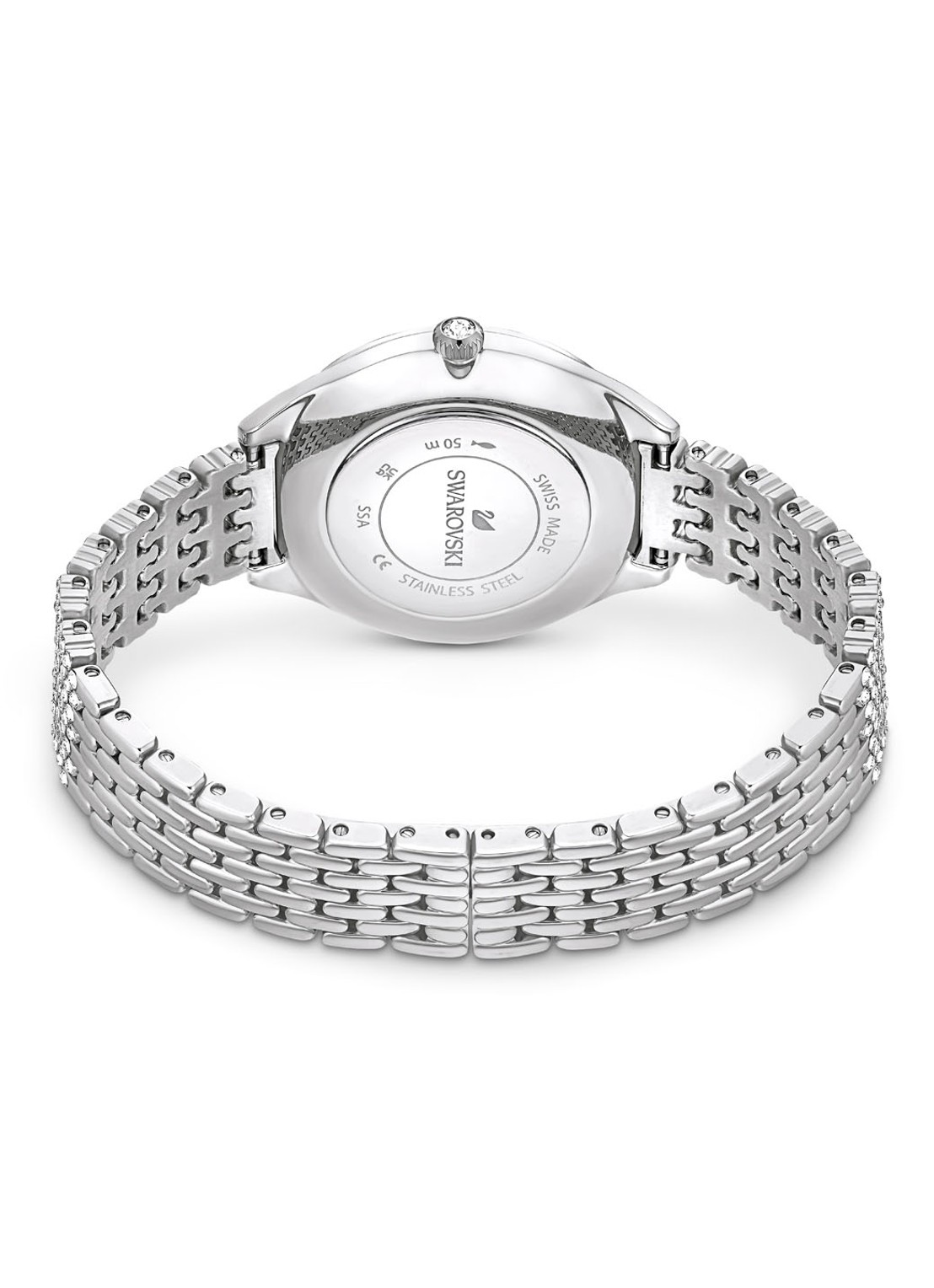 Swarovski ATTRACT PAVE FP SIL/WHITE/STS - detail 2 zilver
