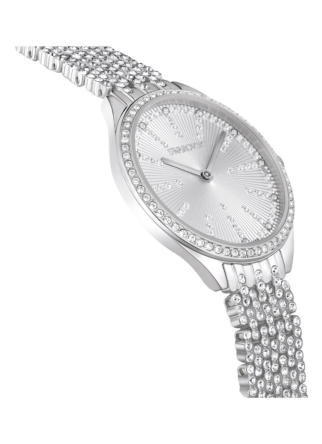 Swarovski ATTRACT PAVE FP SIL/WHITE/STS - detail 4 zilver