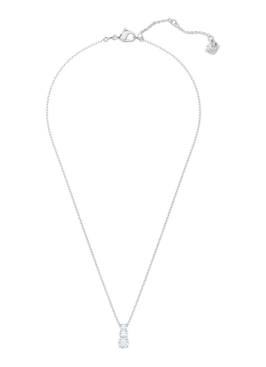 Swarovski Attract Trilogy hanger met kristal - detail zilver