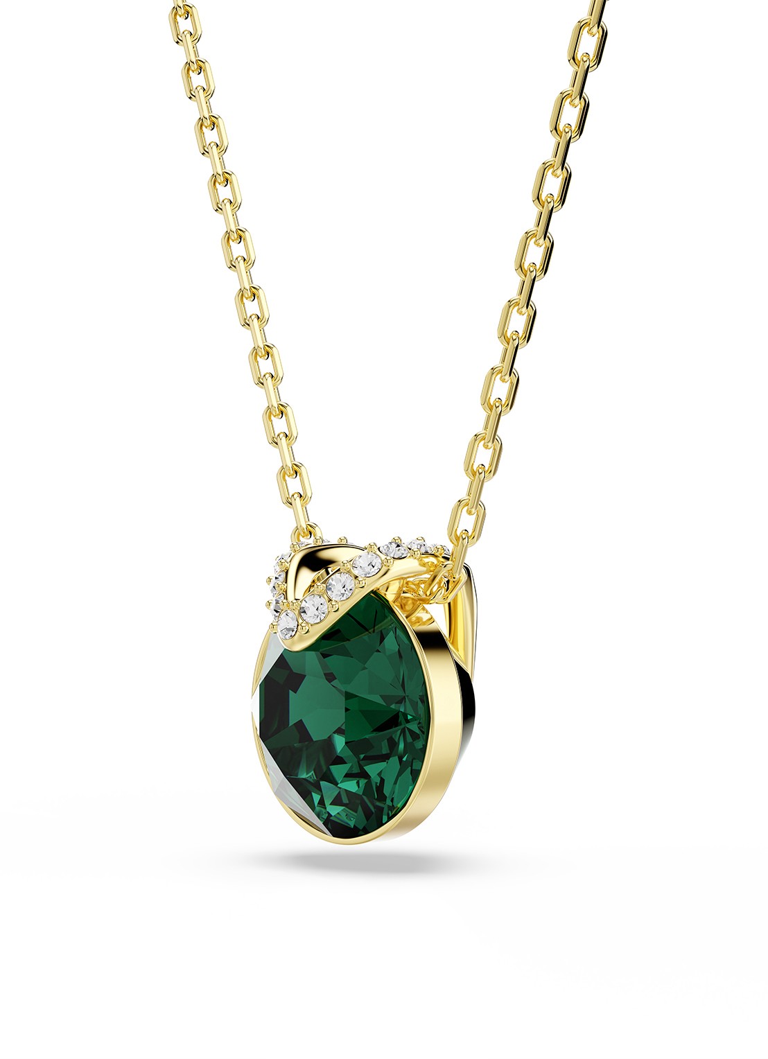 Swarovski Bella ketting met kristal - detail 2 goud