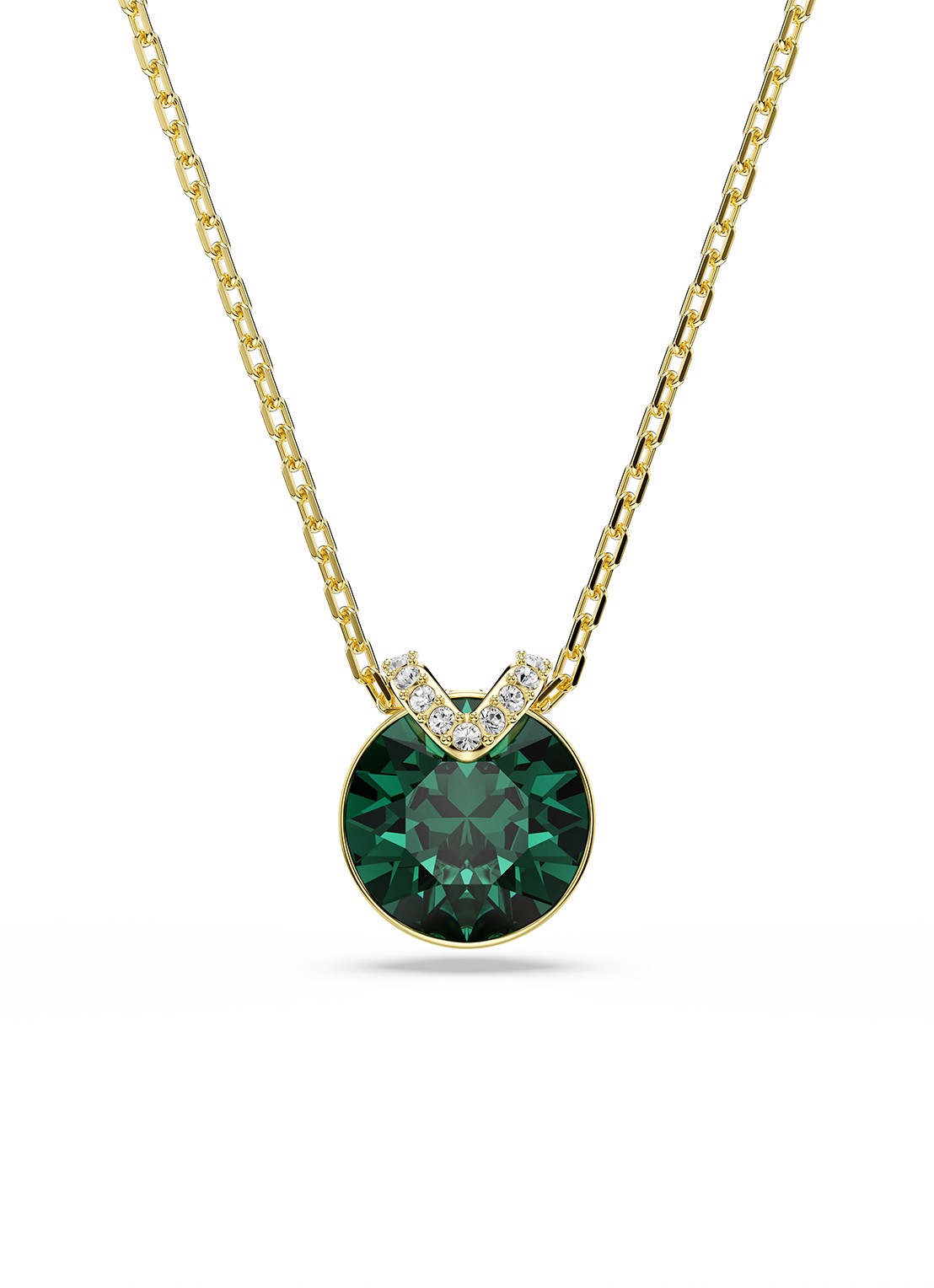 Swarovski Bella ketting met kristal - voorkant 5 goud