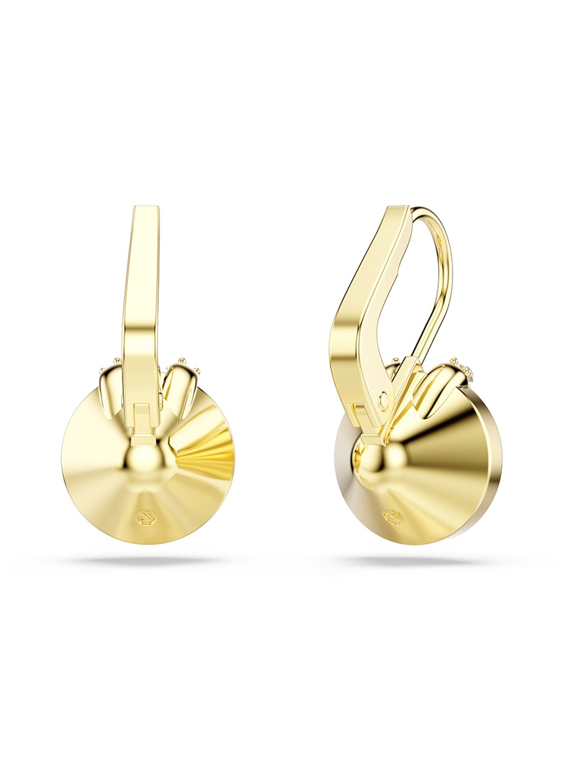 Swarovski Bella oorhangers met kristal - detail 4 goud