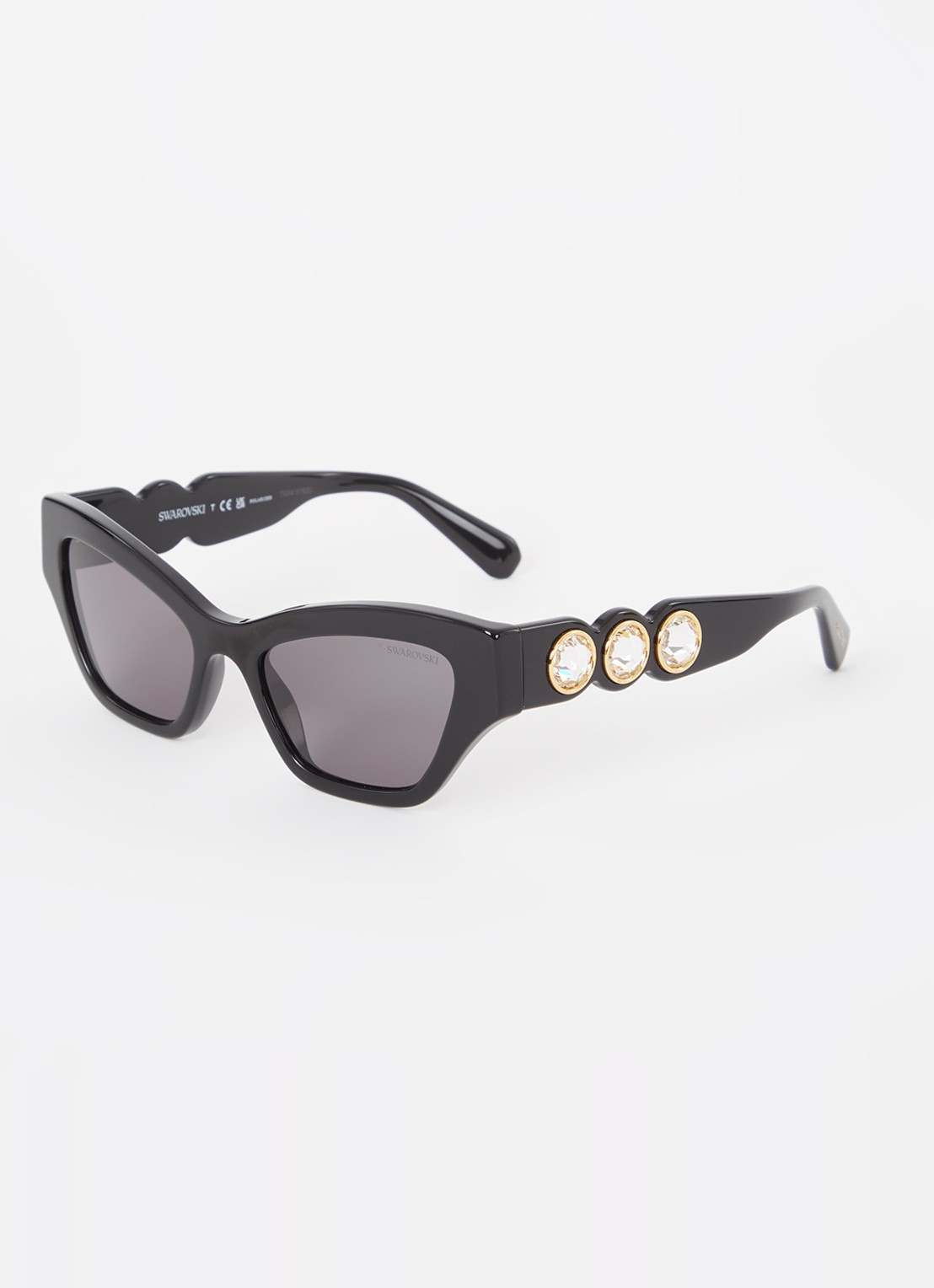 Swarovski Cat Eye zonnebril gepolariseerd SK6021 - voorkant 4 zwart