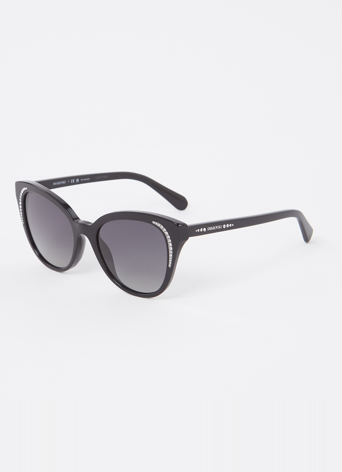 Swarovski Cat Eye zonnebril gepolariseerd SK6031 - voorkant 4 zwart