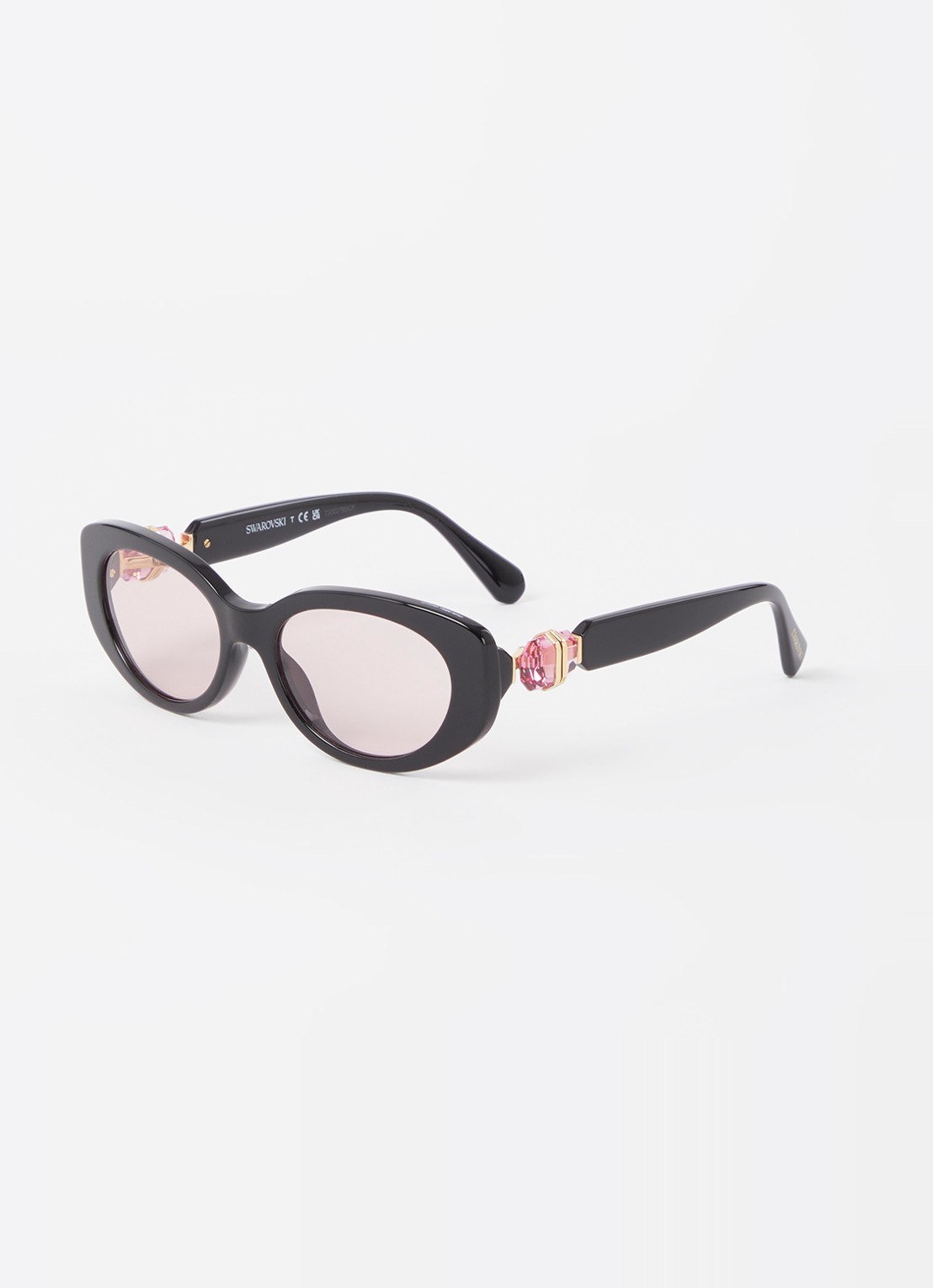 Swarovski Cat Eye zonnebril SK6002   - voorkant zwart
