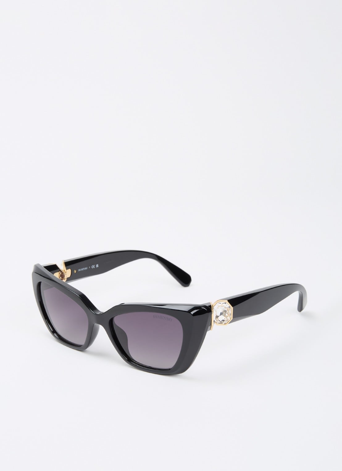Swarovski Cat Eye zonnebril SK6047 - voorkant 4 zwart