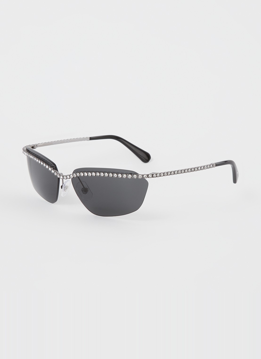 Swarovski Cat Eye zonnebril SK7001  - voorkant zilver