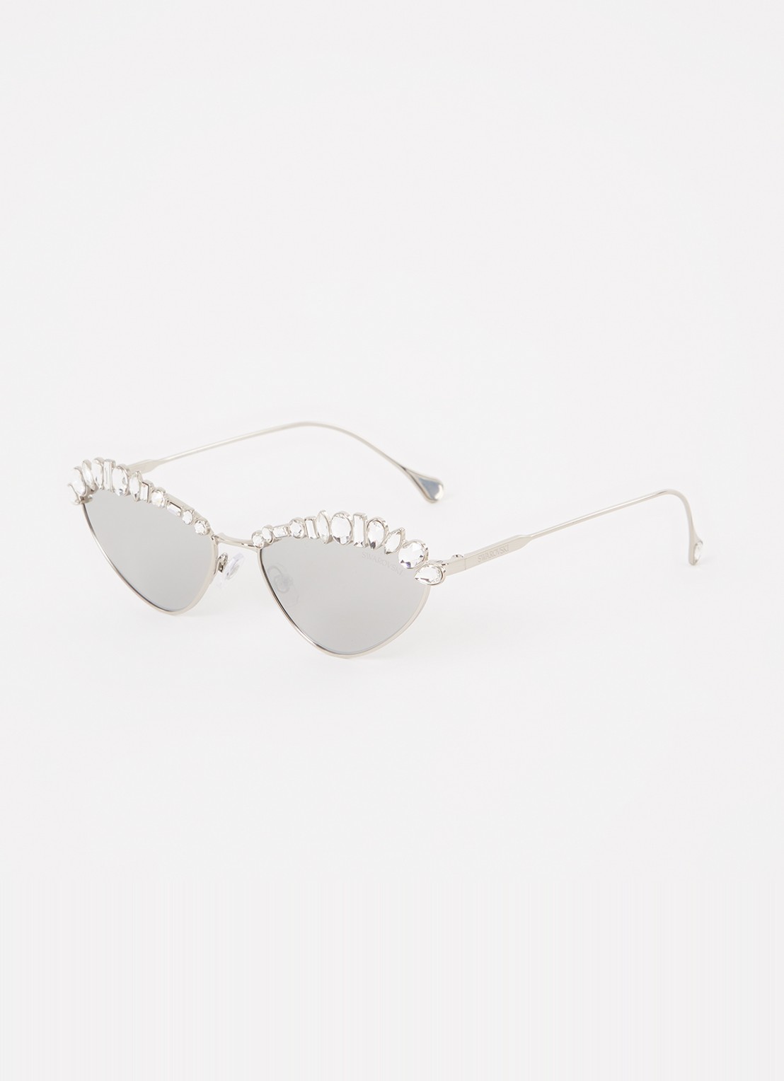 Swarovski Cat Eye zonnebril SK7009 - voorkant zilver