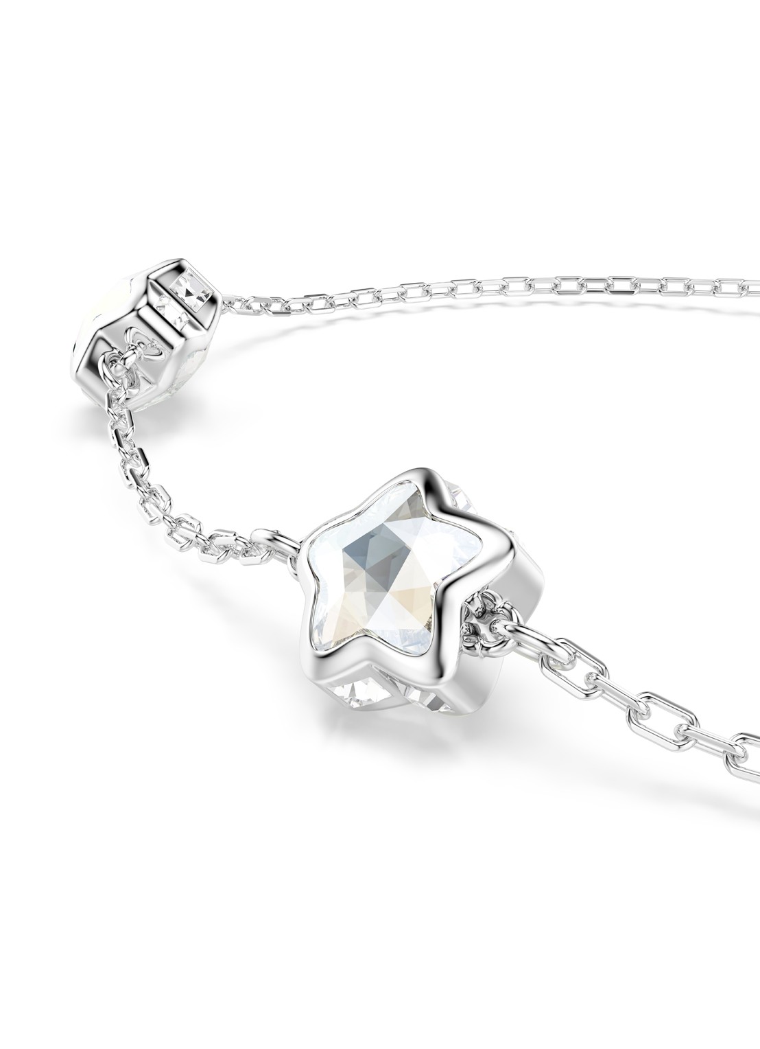 Swarovski Chroma armband met kristal - detail 2 zilver