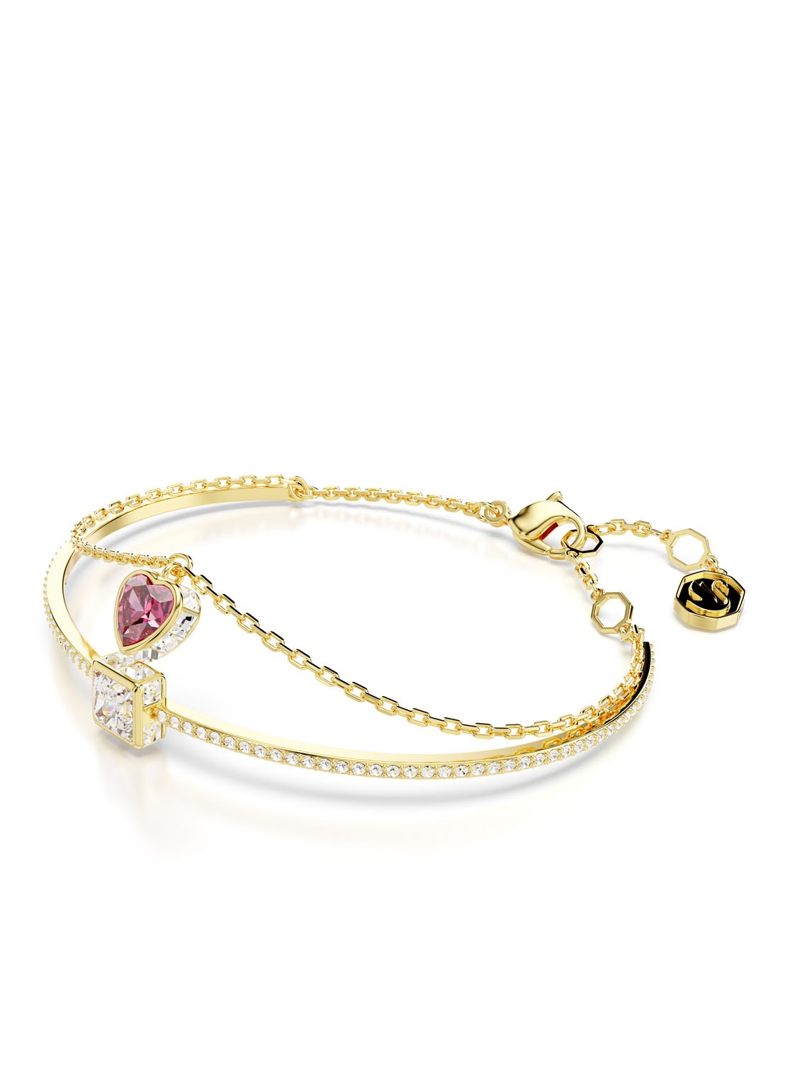 Swarovski Chroma armband verguld M  - detail 2 goud