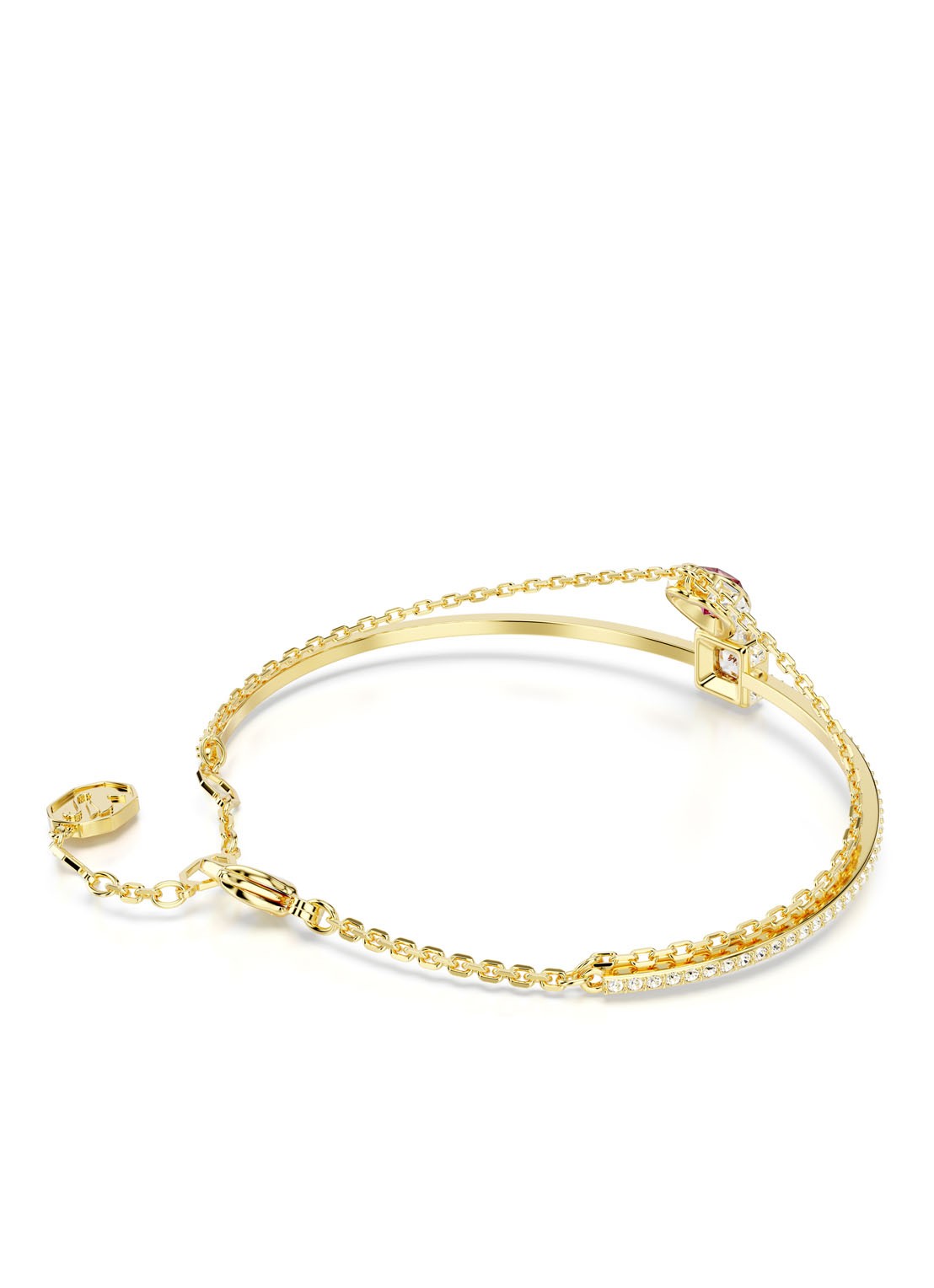 Swarovski Chroma armband verguld M  - detail 4 goud