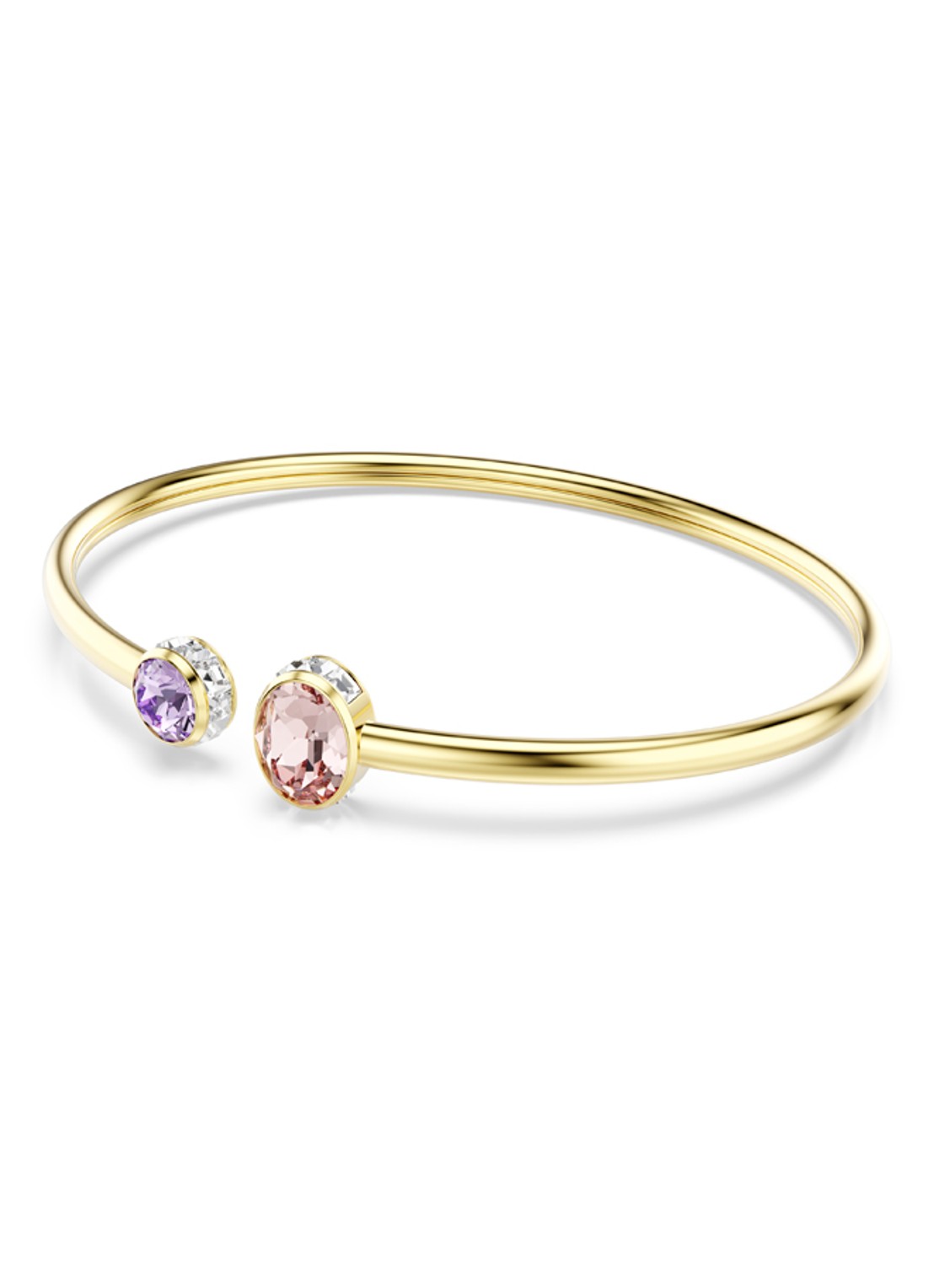 Swarovski Chroma bangle met kristal  - detail 2 goud