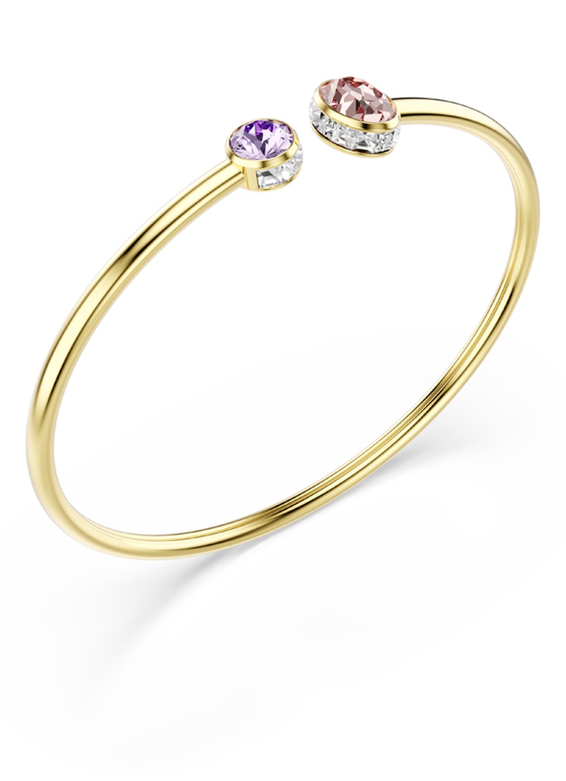 Swarovski Chroma bangle met kristal  - detail 3 goud