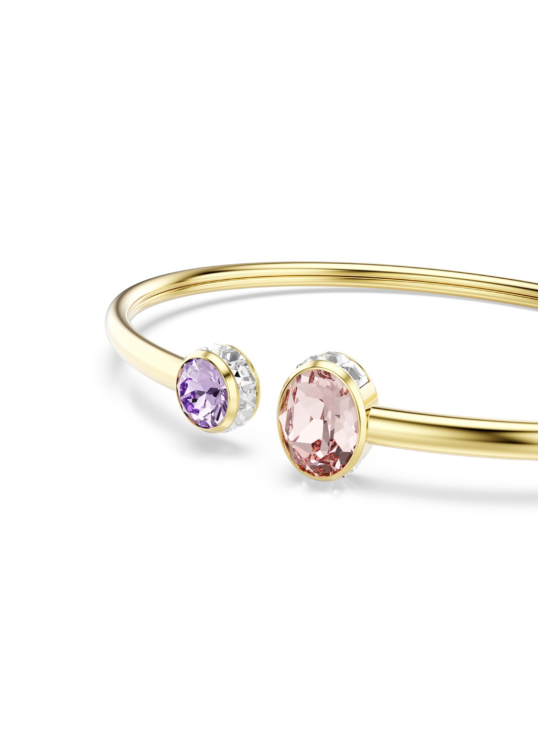Swarovski Chroma bangle met kristal  - detail 4 goud