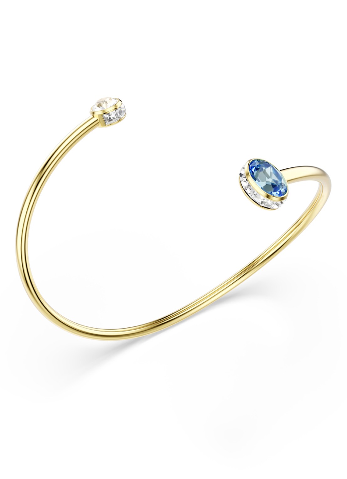 Swarovski Chroma bangle met kristal - detail 3 goud