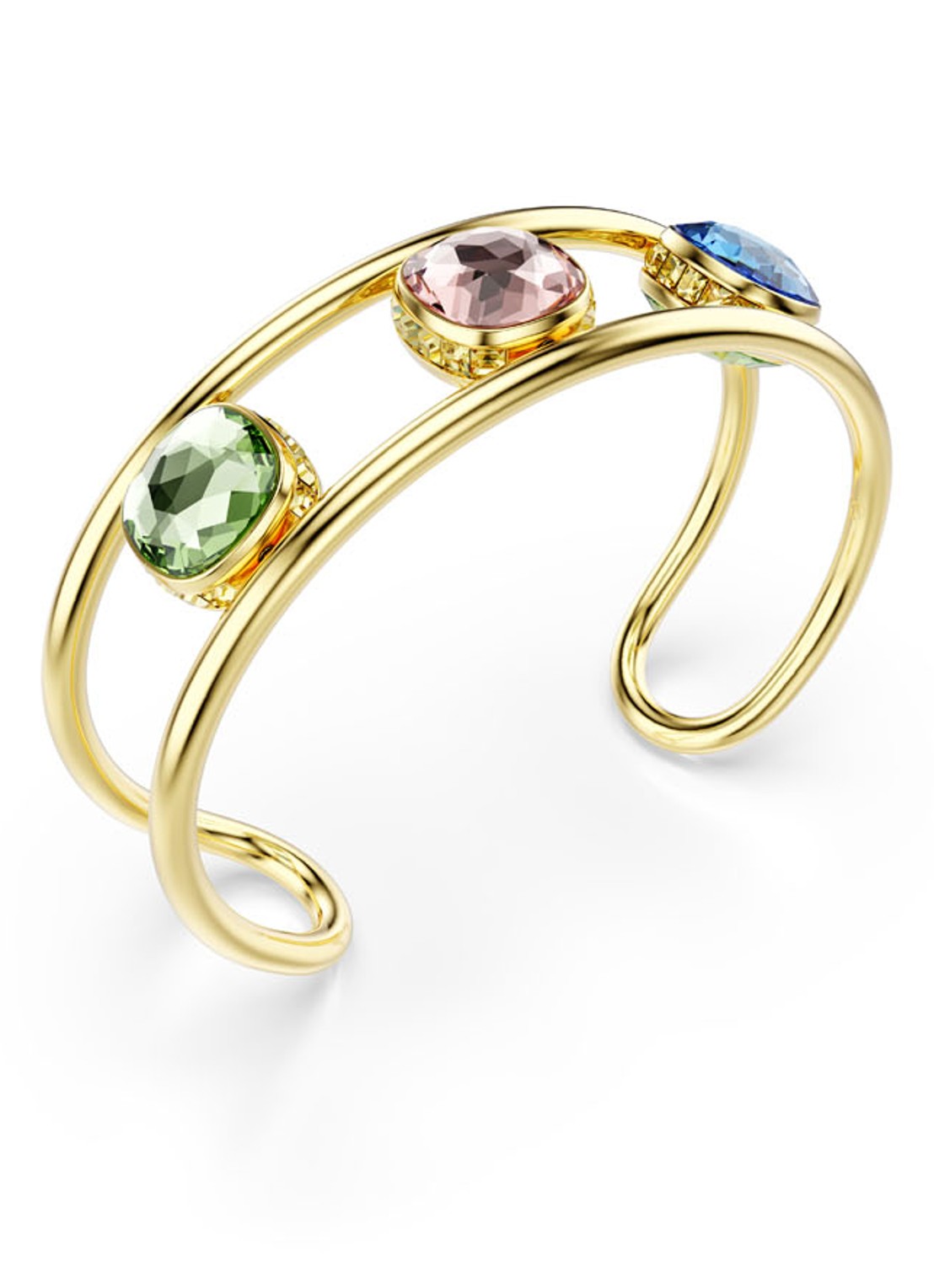 Swarovski Chroma bangle verguld M  - detail 2 goud