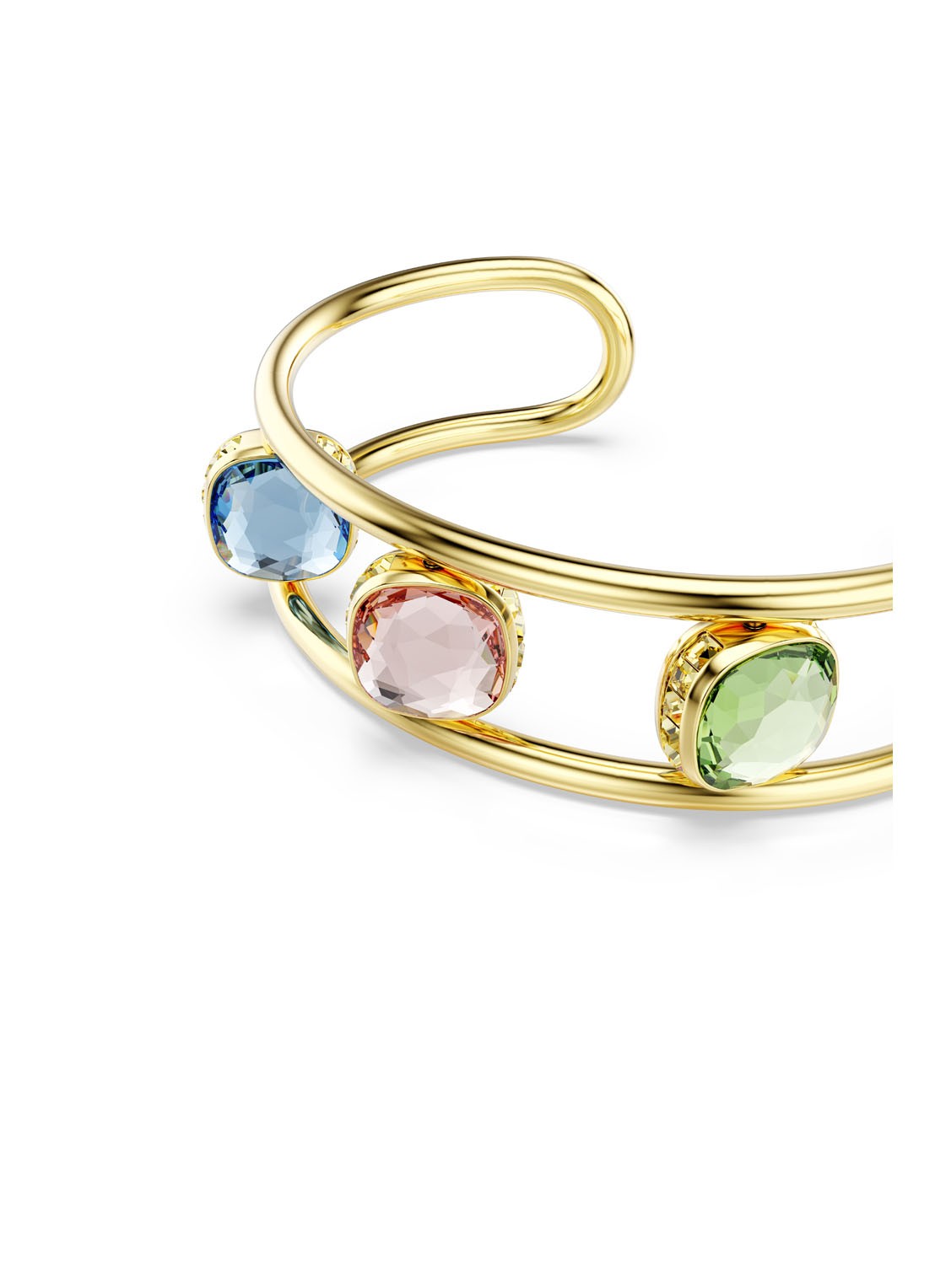 Swarovski Chroma bangle verguld M  - detail 3 goud